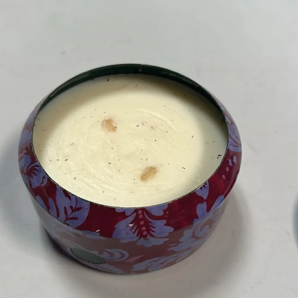 Anthropologie Liz Floral Night Gardenia Candle Tin